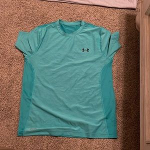 Sea foam green under armour workout shirt